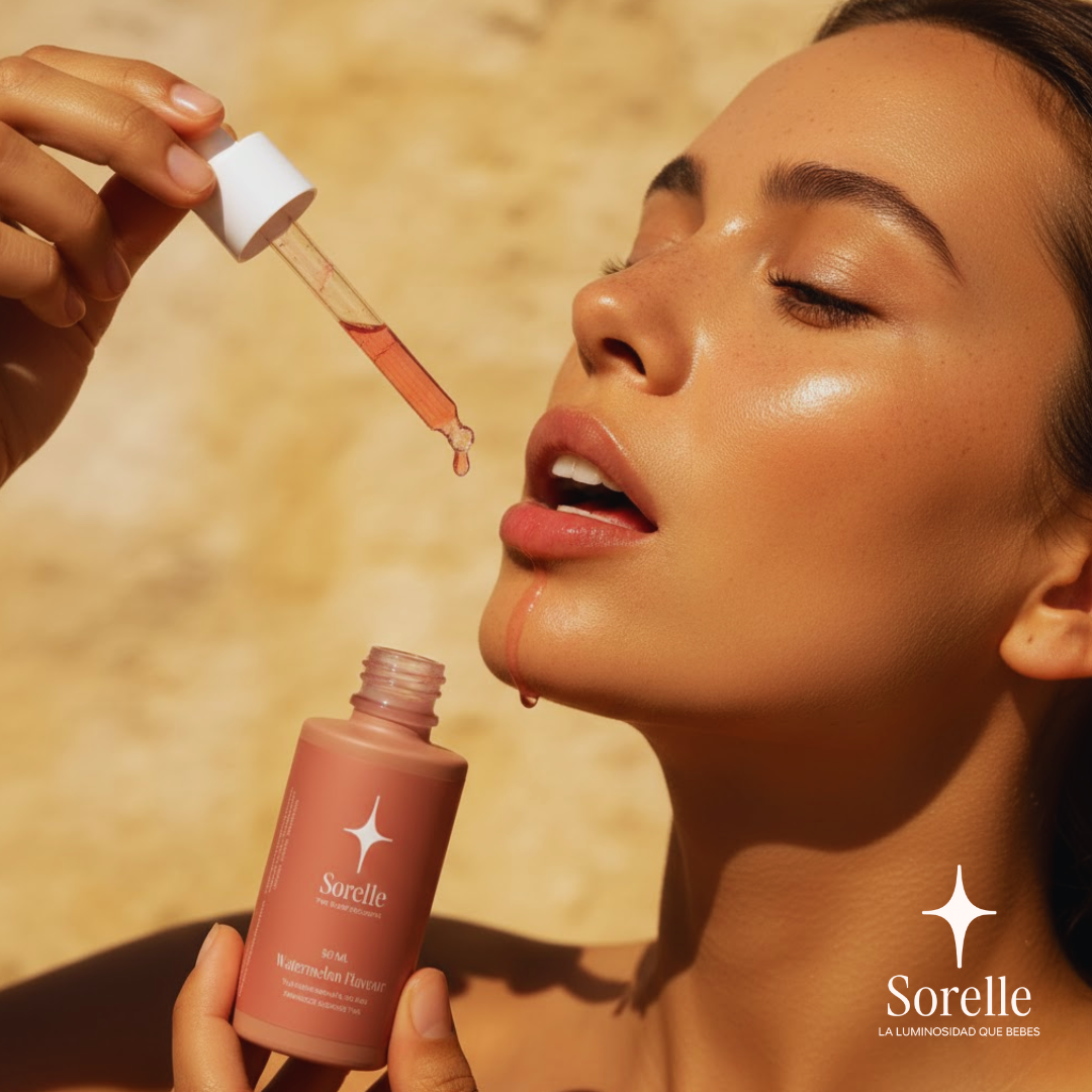 Sorelle™ Elixir Dorado | Gotas Bronceadoras Bebestibles Premium